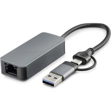 Shopwave Ethernet Card Usb2.0 + Type-C 2.5 Gigabit HDX7852