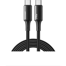 Essager 1 mt Pd 240W Type-C To Type-C Mega Hızlı Şarj Kablosu,telefon,tablet,laptop Şarj Kablosu