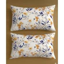 Voddi 2 Adet Fermuarlı 50X70 cm Yastık Kılıfı %80 Pamuk