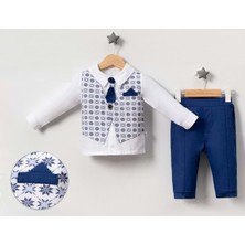 Jolly Joy Classic Erkek Bebek Alt Üst Takım - Mavi - 12 - 18 Ay Mavi