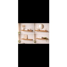 Defneli Uçan Raf | Duvar Rafı 10cm Dekoratif Kitaplık, Çiçeklik, Aksesuar Rafı