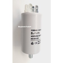 FullYedek Beko 5 Mf Kondansatör Bulaşık Makinesi Motor Kapasitör 5 Mf 450
