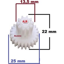 FullYedek Premier 1015 Çift Dişlisi , Premier PRC1015 Doğrayıcı Orta Çift Dişli
