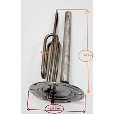 FullYedek Ariston Termosifon Rezistansı Anot Çubuklu Şofben Rezistans 1800