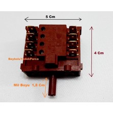 FullYedek Franke Fırın 8  Uç  4+4 Şartel  Kademe Şalter Düğmesi