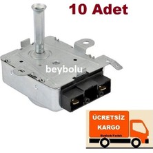 FullYedek 10 Adet Piliç Çevirme Motoru , Uç Dahil , 220 Volt , Dakikada 2