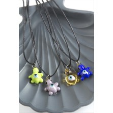 Zero Land Gld-Spt- Yılan Cam Kolye-Renkli