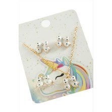 Zero Land Gld-Spt- Fiyong Mineli Set Kolye-Kırmızı