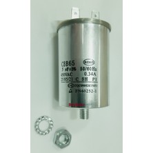 FullYedek  Beko 5 Mf Metal Kondansatör Bulaşık Makinesi Motor Kapasitörü 5 Mf 450 Vac