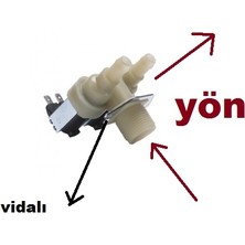 FullYedek Regal Çamaşır Makinesi Ikili Ventil , 2 Li Su Giriş Vana ,