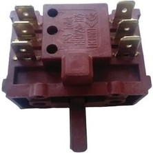 FullYedek Twıx Fırın Şalteri 3+3 Bakalit Uclu Twıx Kademe Anahtarı Düğmesi