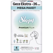 Urfakent Bio Natural Premium Plus Mega Ekstra Gece Ped 26 Adet
