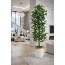 Altun Çiçekcilik Benjamin 150 cm Yapay Ağaç Lux Metal Dekoratif Saksı Dahil
