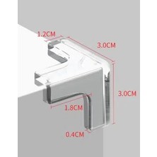Urfakent 8 Li Set Silikon Şeffaf Masa Kenarı Koruma Aparatı