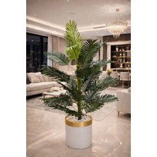 Altun Çiçekcilik Yapay Areka 150 cm Lux Metal Saksı Dahıl