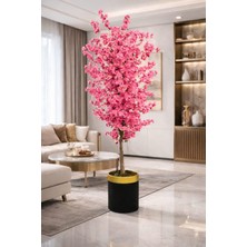 Altun Çiçekcilik Bahardalı 150 cm  Lux Metal Saksı Dahıl