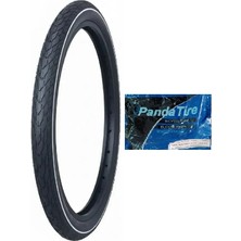 Grl 28 Jant 28X1.75 (700X45) (47-622) 1 mm Zırhlı Reflektörlü 5101 Bisiklet Dış Lastiği + Plus Panda Iç Lastik Seti