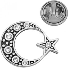 Supertrend Gümüş Ay Yıldız Rozet