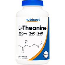 Nutricost L-Theanine 200 Mg – 240 Kapsül – Double Strength