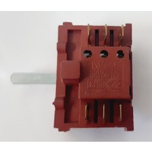 FullYedek Roehler Ankastre Fırın Şalter 3+3 Kademe Anahtarı 3 Konum Komütatör Şalteri Metal Uç