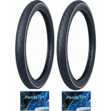 Grl 28 Jant 28X1.1/4 (32-622) (700X32) 1 mm Zırhlı 5101 Bisiklet Dış Lastiği x 2 Adet + Plus Panda Iç Lastik Seti