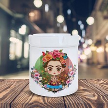 Asilmeydan Ressam Frida Kahlo Baskılı Küllük Kül Tablası -99201