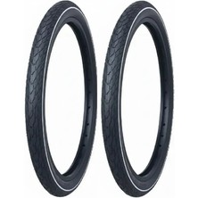 Grl 28 Jant 700X32 (28X1.5/8X1.1/4) (32-622) 1 mm Zırhlı Reflektörlü 5101 Bisiklet Dış Lastik x 2 Adet