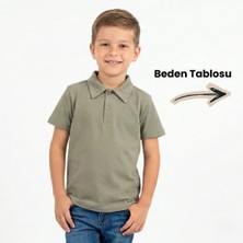 NR Nar Rengi %95 Pamuk Polo Yaka Basic Regular Fit Kompakt Okulluk Tshirt  ALV1185