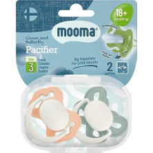 Organik Gurme Palyaço ve Kelebek Emzik No:3 Açık Turuncu & Nehir Yeşili +18 Ay