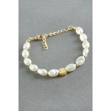 Zero Land Gld-Spt- Papatya Inci Bileklik - Beyaz