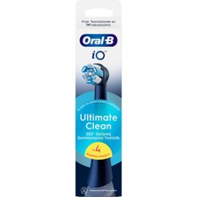 Oral-B Io Ultimate Clean Siyah Diş Fırçası Yedek 2 Adet Orta Sertlikte Fırça Kılı ile Temizlik