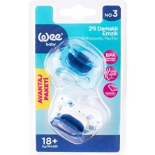 3 Adet Wee Baby 2 Li Damaklı Emzik No:3