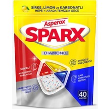 Asperox Sparx Bulaşık Makinesi Tableti Hepsi Bir Arada 40 Lı 2 Adet