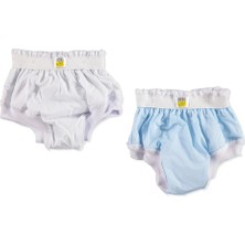 HelloBaby 2'li Alıştırma Külodu Mavi Beyaz (4 Adet)