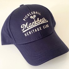 Mackbear Coffee Co. Mackbear Ayarlanabilir Unisex Şapka Düz Model Logolu Lacivert