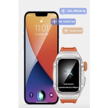 Kalobee H9 Ultra Şeffaf Kasa Akıllı Saat - 49MM Dev Ekran & Ip 68 Su Geçirmez