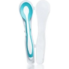 Wee Baby Taşıma Kutulu Mamakaşığı Yumuşak Uçlu Mavi (5 Adet)