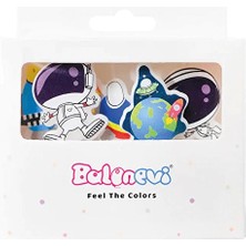 3 Adet Balonevi Kozmik Galaksi Temalı 5'li Mum