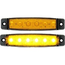 Sanel Parmak LED Sarı 6 Ledli 24 Volt