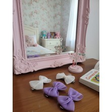 Retro Women Kız Çocuk  Bebek Fiyonk Kurdele Hediye Doğum Günü Sevimli Renkli Toka  Seti