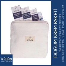 SEIDEN Anne Doğum Krem Paketi Pişik Kremi, Göğüs Ucu Kremi, Çatlak Kremi, Dudak Kremi ve Çantası (3 Adet)