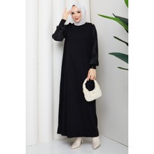 Pamuk Butik Kadın Kolu Ipek Kupra Merserize Triko Elbise -PMK529