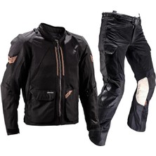 Leatt Adv Flow-Tour 4.5 Siyah Motosiklet Montu ve Pantolonu