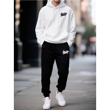 Flaubert -Erkek Baskılı Oversize Sweatahırt -Eşofman Altı 2li Takım