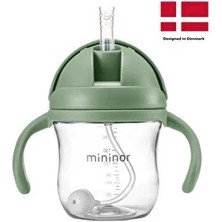 Mininor Tritan Alıştırma Bardağı 220 ml - Willow Green (5 Adet)