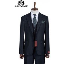 İlayda Emir Slim Fit, 3 Parça Takım Elbise, Erkek Klasik Yelekli, Premium Kumaş, Ofis ve Özel Gün Takımı
