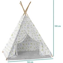 Molie Desenli Ahşap Oyun Çadırı (3 Adet)