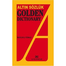 2 Adet Altın Sözlük Golden Dictionary Ingilizce - Türkçe