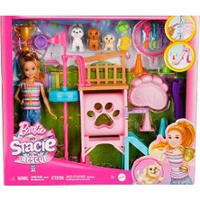 Barbie Stacienin Köpekçik Oyun Parkı HRM10 Eğlenceli Oyun Seti 20'den Fazla Parça ile
