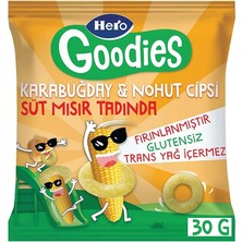 Hero Goodies Süt Mısırlı Karabuğday Nohut Cips 30 gr (3 Adet)